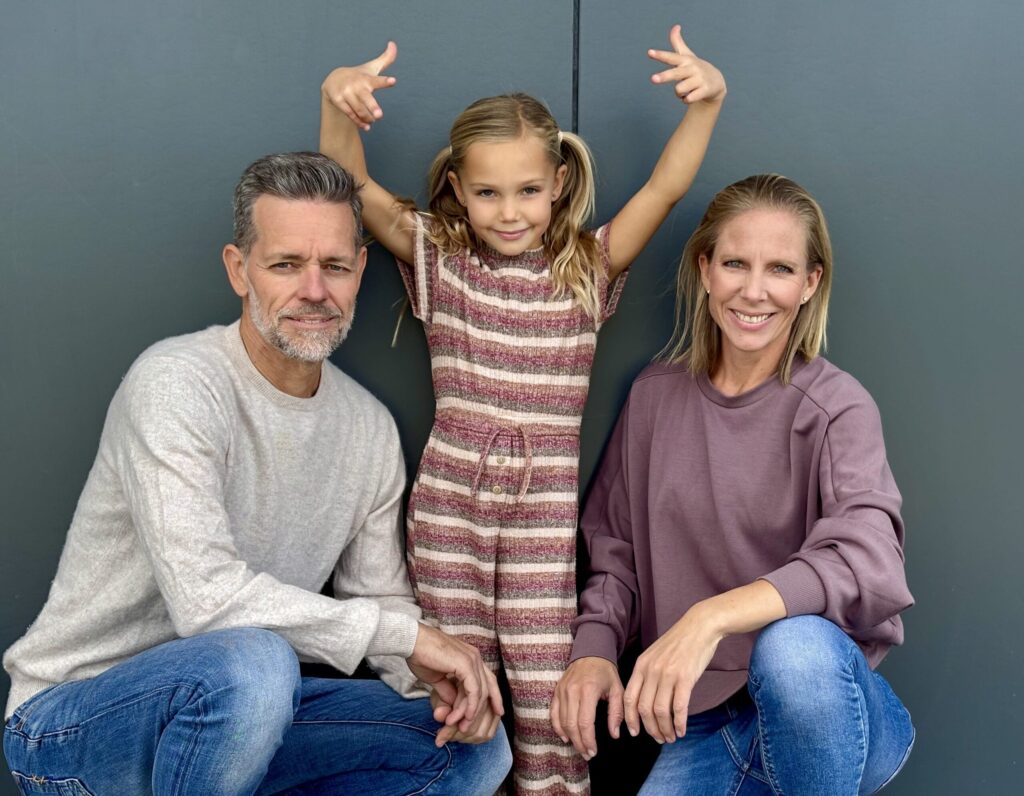 Sandra & Jürgen mit Tochter Kalia